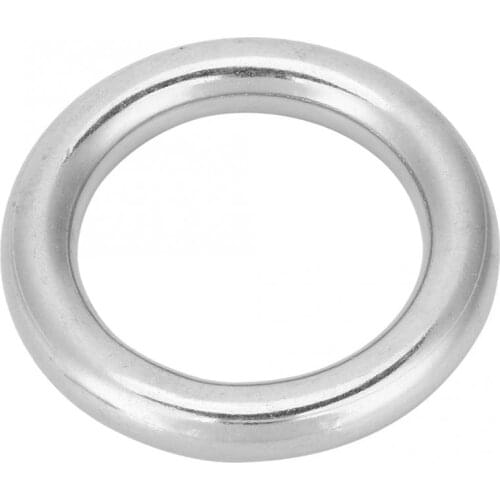 Multifunctions 304 Stainless Steel Corrosion-resistant Boat Marine Welded Ring O Round Ring Polished Circle 12*50mm Outdoor Tool