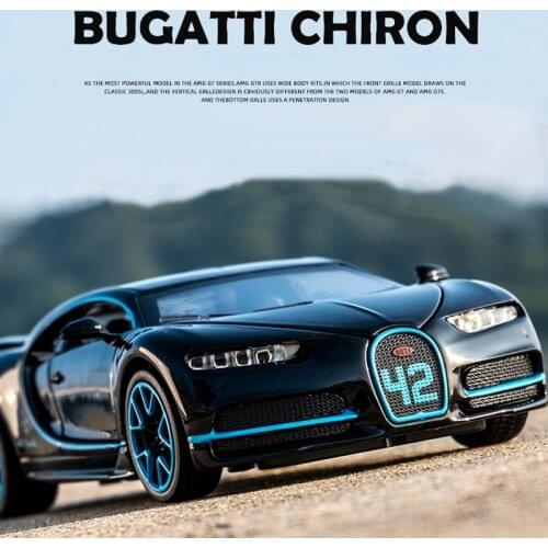1:32 Bugatti Alloy Car Model Sport Car Toy Chidlren Boys Gifts Strong Pullback Car Model Diecasts & Toy Vehicles Metal Cars