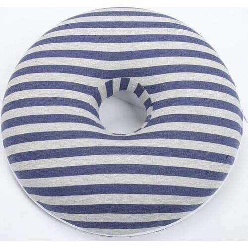 Soft Thickened Round Memory Foam Seat Cushion with A Hole Breathable warm Backrest Waist Pillow for Driving Reading