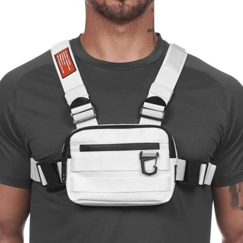 New Chest Rig Men Bag Casual Function Outdoor Style Chest Bag Small Tactical Vest Bags Streetwear For Male Waist Bags Kanye