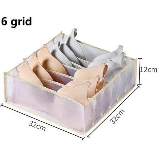 New Wardrobe Storage Box Socks Storage Box Household Separated Underwear Storage Box Bra Storage Box Folding Drawer Storage Box