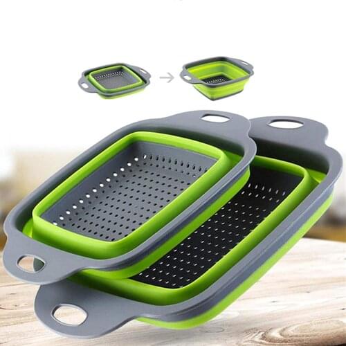Multi-Board Collapsible Basket Folding Dish Washing Sink Cutting Board Portable Drain Basin for Kitchen Fruit Vegetables