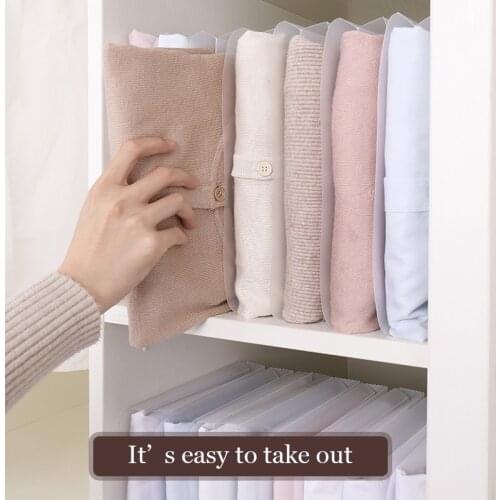 Wrinkle-proof Clothes Storage Board Fast Folding Board Cabinet Wardrobe Organizer for T-shirts Sweater Clothing Folders Board