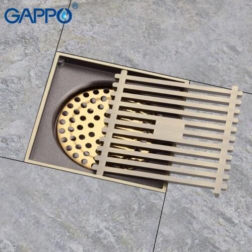 GAPPO Anti-odor Bathroom Floor Drain Shower Floor Drains Bathroom Plugs Shower Drain Stoppers Bathroom Sink Drain Strainer