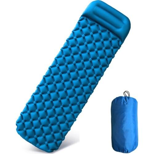 Camping Mat Inflatable Sleeping Pad Moistureproof Air Mattress Cushion Sofa Bed Outdoor Beach Mattress with Pillow