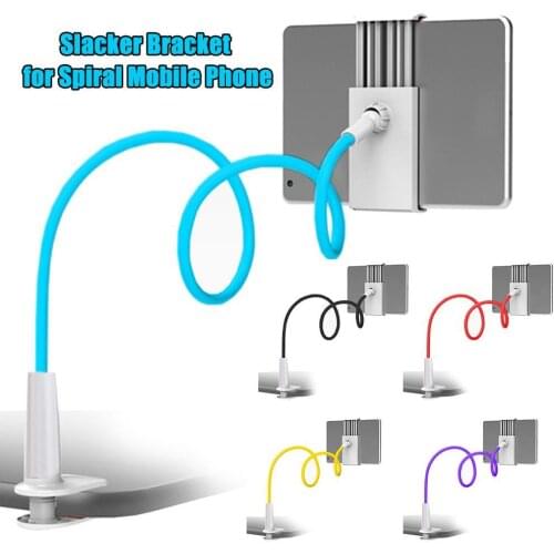 Tablet Stand Universal Spiral Flexible Clip On Mobile Phone Tablet Stand Mount Holder Bracket Tablet Accessories Office Supplies