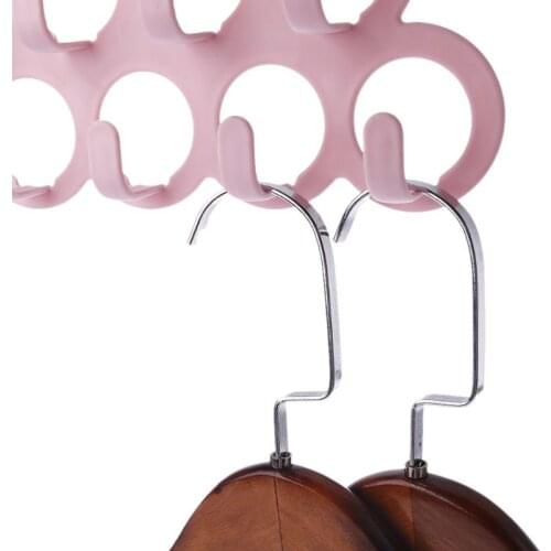 11Holes Clothes Tie Belt Shawl Scarf Hanger Display Holder Closet Organizer Hook