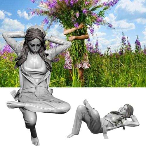 1/35 Resin Figure Kits Tokyo Girl Series Resin Soldier Self-assembled (50mm)A-507
