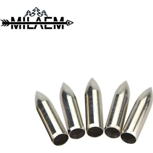 100Pcs 84Grain Silver Arrowheads OD 8.5 mm ID 7.5 mm Arrow Heads Archery Shooting Hunting Accessories Stainless Steel Broadheads