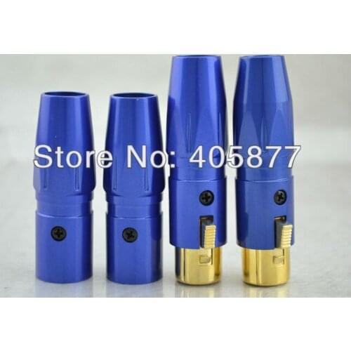 24K Gold Plated Microphone Male Female Plug Adapter 4pieces