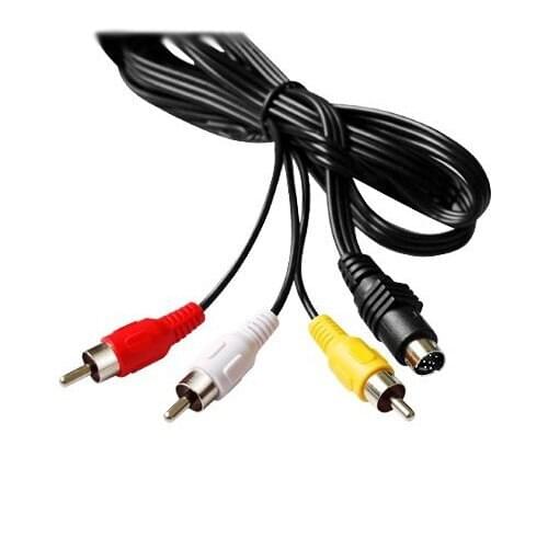 7 pin 5 ft S-Video to 3 RCA TV Male Cable Adapter Cord for Laptop