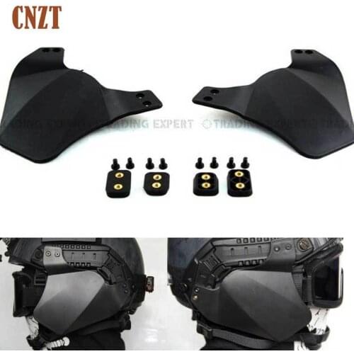 Helmet Accessory Tactical Helmet Ear Side Cover for FAST Mich ACH Helmet Rail Army Military Gear Airsoft Combat