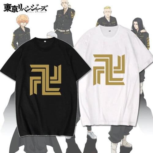 Anime Tokyo Revengers T Shirt Harajuku Mikey Short-sleeve Male T-shirt Unise Manjiro Sano Takemichi Hanagaki Cosplay