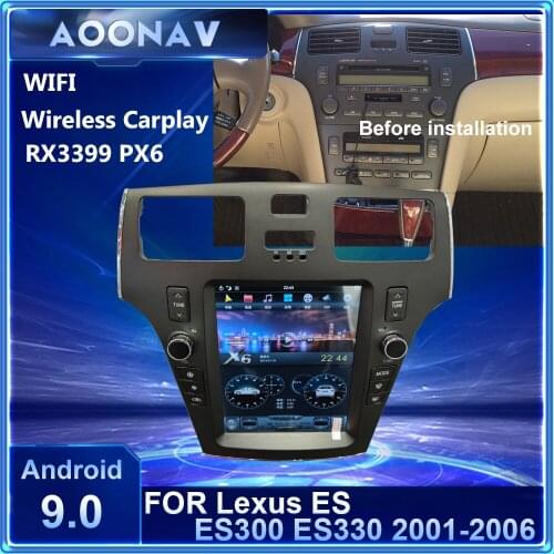 Android car radio For Lexus ES300 ES 300 ES330 XV30 ES 330 2002 - 2005 car multimedia player Tesla screen built in carplay