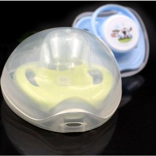 Baby Dummy Pacifier Case Transparent Safe Infant Soother Pod Storage Box Holder