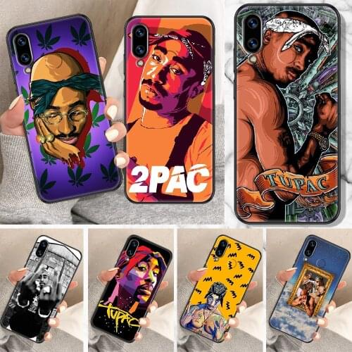 Rapper 2pac singer Phone Case For Huawei Honor 6A 7A 7C 8A 8X 8 9 9X 10 10i 20 Lite Pro black trend hoesjes silicone shell art