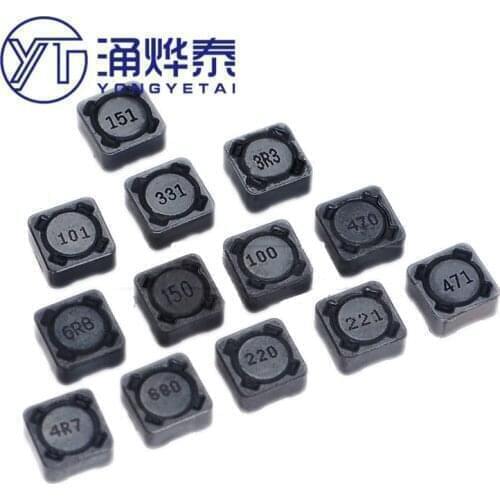 YYT 10PCS CD74 Chip Inductor 2R2 3R3 4R7 6R8 10UH 22UH 33UH 47UH 68UH 100UH 220UH 330UH 470UH 680UH 1M