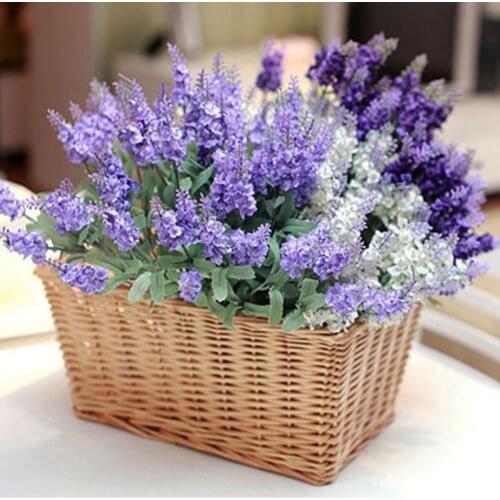 New mini 10pcs DIY Wreath material Artificial flowers PE lavender Wedding flower decoration Bride wrist flower