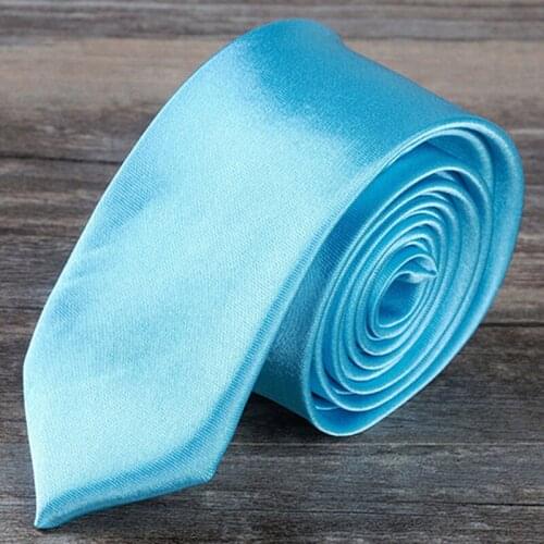 Mens Skinny Ties Plain Narrow Neck tie Necktis Tie Bowtie Casual Party Business Groom Ties 50 Colors, 100pcs
