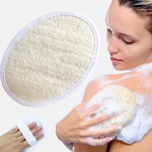 Natural Soft Exfoliating Loofah Bath Shower Unisex Massage Spa Scrubber Sponge Back Strap Body Skin Health Cleaning Tool