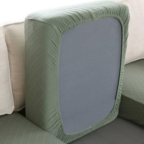 New Three Person Gold Needle Jacquard Solid Color Sofa Hat All Inclusive Sofa Cover Gold Green