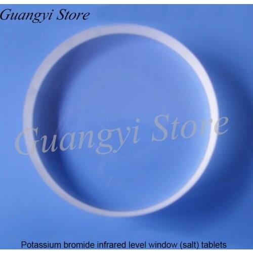 Potassium Bromide Window KBr Salt Window Infrared Instrument Diameter 25*4mm 13X2