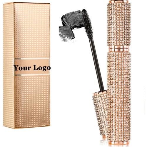 Wholesale Diamond Mascara Waterproof Natural 3d Mascara For Eyelash Extension Black Thick Cosmetics Private Label 40pcs/lot