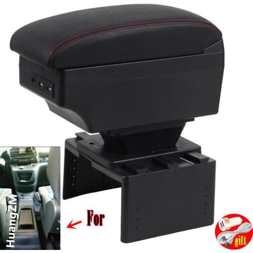 For peugeot rifter Armrest box Interior Parts special Retrofit parts Car Armrest Center Storage box with USB LED light