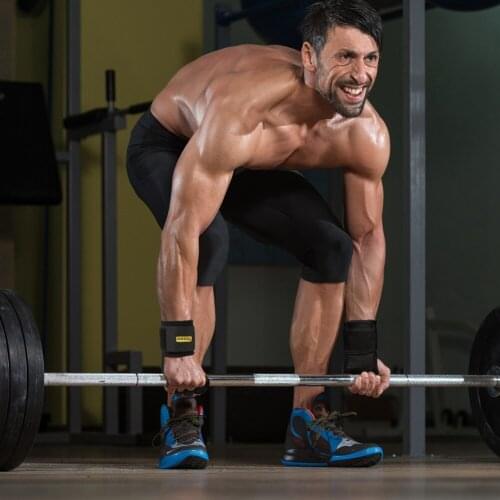 Adjustable breathable Wrist Support Grips Leather Palm Protectors Hand Guards Weight Lifting Barbell Fitness Grips GYM Glove