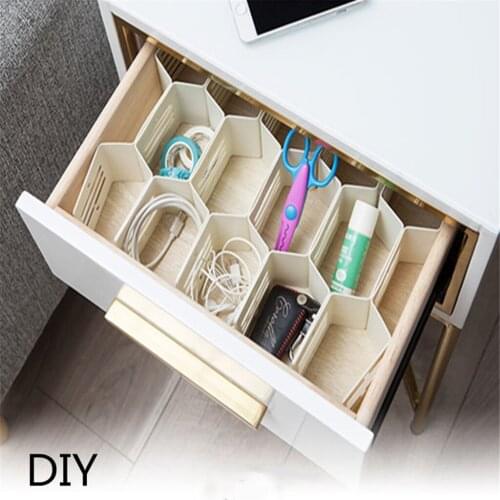 12x Adjustable DIY Honeycomb Drawer Storage Partition Household Organizing Socks Bras Knickers Ties Belts Scarves Home Room Use