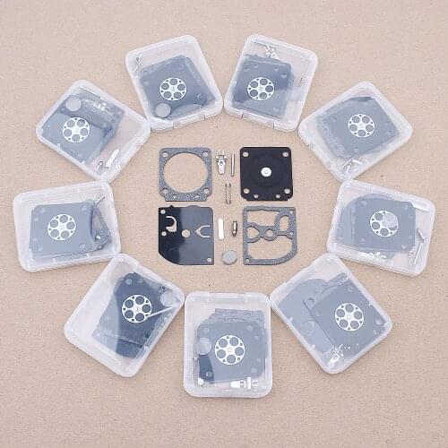 10pcs/lot Carburetor Repair For Zama C1M-W26, W26A, W26B, W26C Series Carb Zama RB 129 Gas Chainsaw Replacement