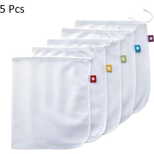 Mesh Bag Reusable Produce Bag For Fruits And Veggies, White #EO