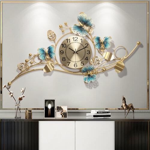 Creative 3D wall clock stickers Living room decoration light luxury clock wall Decorative Wall clock modern design home decor