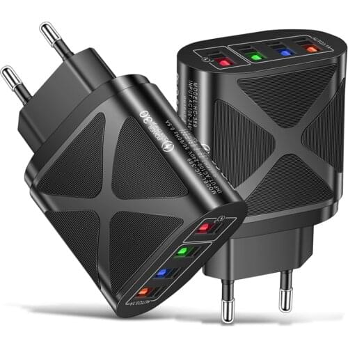 Usb fast charger quick charge 3.0 4.0 universal wall mobile phone tablet chargers for oneplus iphone 11 samsung huawei charging