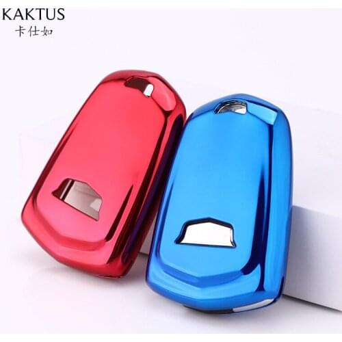 All Inclusive Car Key Pack Fit for Cadillac Car Key Pack Tpu Soft Rubber Protective Cover