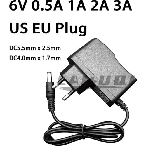 AC 110-240V to DC 6V 0.5A 1A 2A 3A Universal Switch Power Supply Adapter Charger 6 V Volt for Omron Blood Pressure Monitor M2 M3