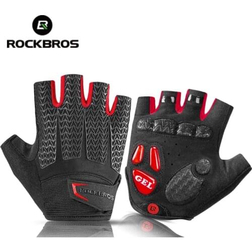 ROCKBROS Cycling Gloves Half Finger Men Women Anti Slip Gel Pad Breathable Motorcycle MTB Road Bike Gloves Sports Bicycle Gloves