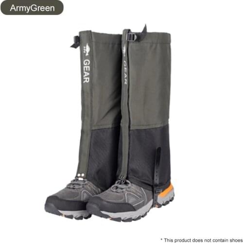 Waterproof Shoe Covers Outdoor Legging Gaiters Covers Protection Leg Warmers Used for Hiking Walking Climbing Camping Ski Travel