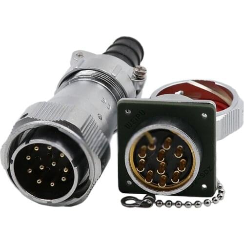 WEIPU WY32 TI+Z Waterproof Solar/Screen/Electronics/Medical Aviation Connector Industrial Plug Socket 4 6 8 10 11 12 13 19 Pin