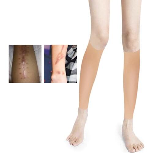 Women Silicone Beauty Leg Abundant Cover Spiral Leg Calf Pad Corrector For Leg Injured People Scar Occlusion Birthmark Covers