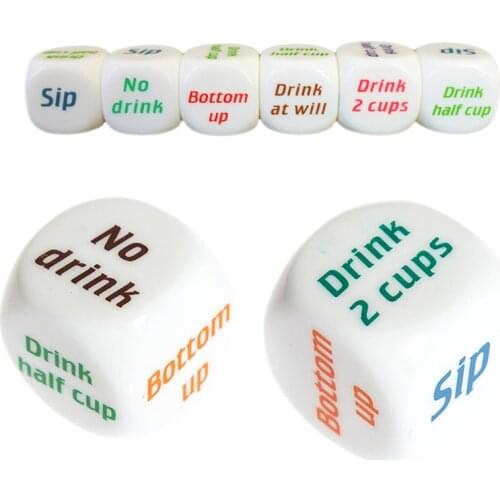1Pc Adult Party Game Playing Drinking Wine Mora Dice Games Gambling Drink Decider Dice Bar Club Pub Gift Toy Board Game Supplies