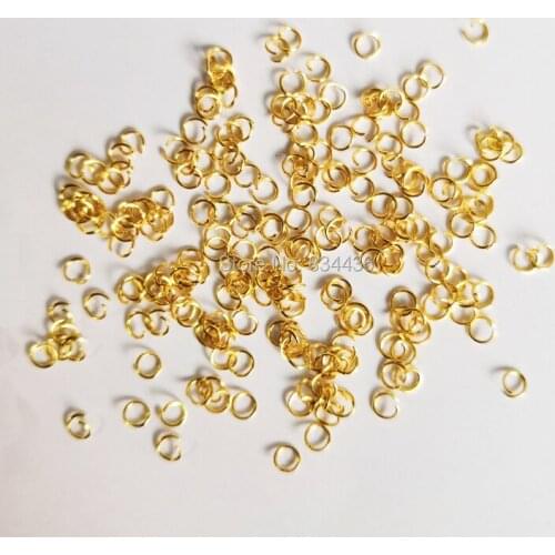 Free Shipping Rose Gold Color 0.5X3 3.5 4mm Stainless Steel Jump Rings DIY Necklaces Bracelets Accessories Jewelry Parts 500pcs