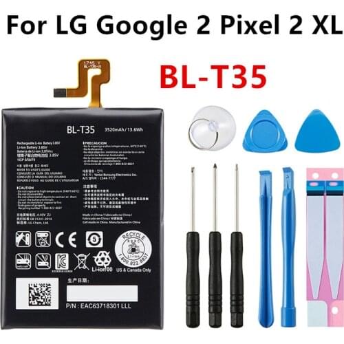 BL-T35 3520mAh Replacement Battery For LG Google2 Google 2 Pixel 2 XL Pixel2 BL T35 BLT35 Mobile phone Batteries+Tools