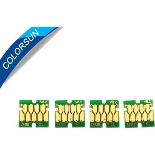 Colorsun 50 set T7411-T7414 cartridge Chips one time use chips for Epson F6000 F7000 F6070 F7070 F7100 F7170 F6200 F7200 F9200