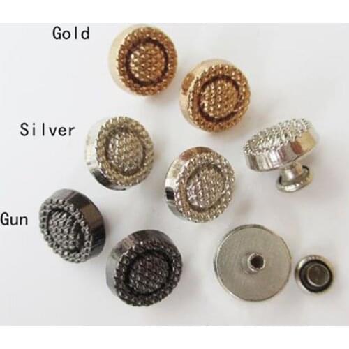 11mm Embossed Mosaic Round Button Bracelet Rivets Cap Stud Leather Craft Belt Bag Hat Shoe Chocker Diy Craft Jewelry Accessories