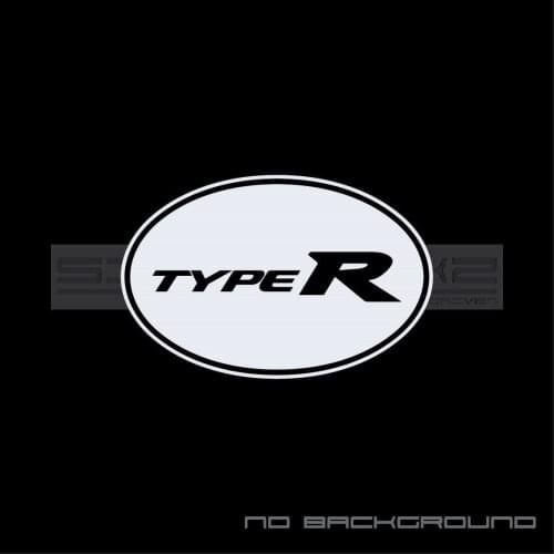 For 2Pcs/Pair Type R Decal Sticker logo emblem Integra Civic SIR S JDM Pair Car Styling