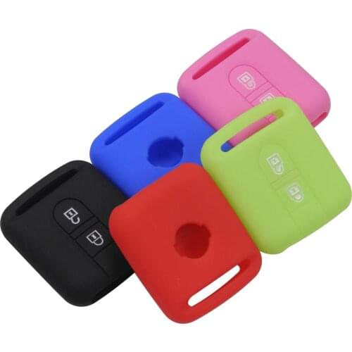 Kutery 10pcs 2 Buttons Key Case Silicone Protect Shell For Nissan Qashqai Micra Navara Almera Car-Styling