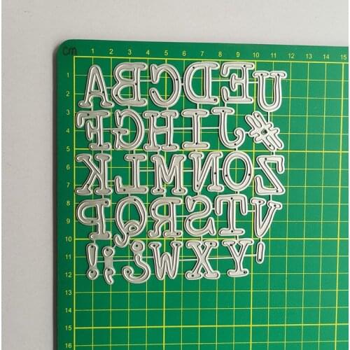 JMCRAFT 2021 Capital English Letter Card#3 Metal Cutting Dies Scrapbook Mold Cutting Mold DIY Crafts Handmade New