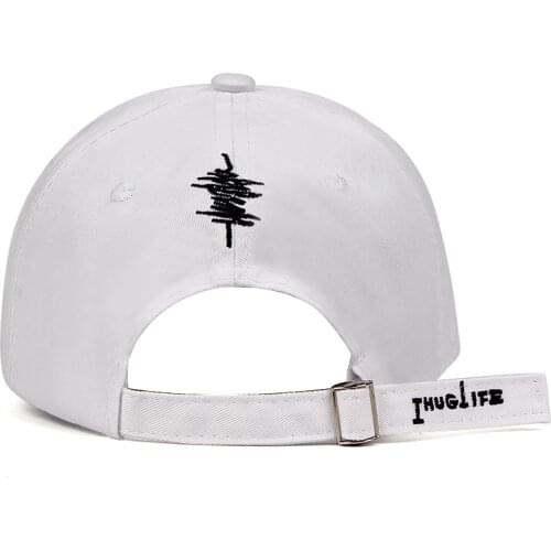 Thug life Baseball Caps embroidery 2Pac Dad Hat 100% Cotton Gangster Dad Hat Snapback Compton Adjustable Women Men Makaveli
