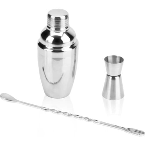 Kitchen Barware Bar Sets Stainless Steel Wine Blender Pot cocktail shaker ounce cup spoon 3pcs/set